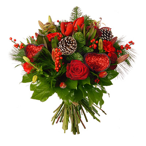 Bouquet de Flores Sonho de Natal - Entrega de Flores Arranjos Bouquets Cestos Floristas Loja de Flores