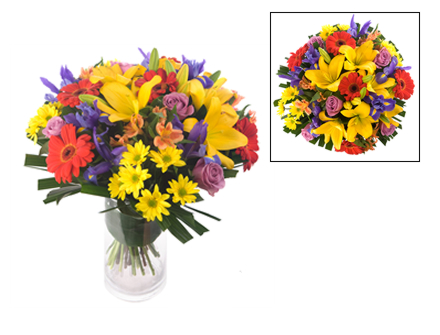 Bouquet Flores Explosão de Sensações - Entrega de Flores Arranjos Bouquets Cestos Floristas Loja de Flores