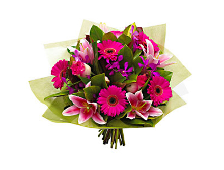 Bouquet de Flores Explosão Rosa - Entrega de Flores Arranjos Bouquets Cestos Floristas Loja de Flores