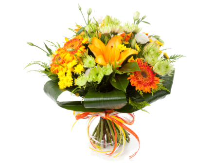 Bouquet de Flores Explosão Resplandecente - Entrega de Flores Arranjos Bouquets Cestos Floristas Loja de Flores