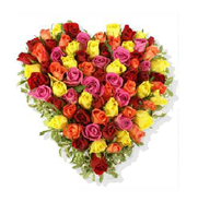 Loja de Flores - Entrega de Flores - Floristas Online - Amor e Romance - Coração Flores Arco-Iris